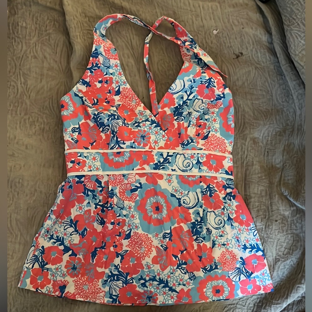 Lilly Pulitzer Willa Halter Top in "Shell Yeah”